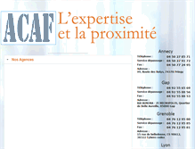 Tablet Screenshot of acaf.fr