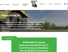 Tablet Screenshot of acaf.org